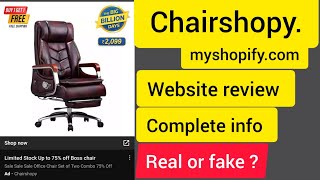 chairshopymyshopifycom website review chairshopymyshopifycom review  must watch before buying [upl. by Lashar]