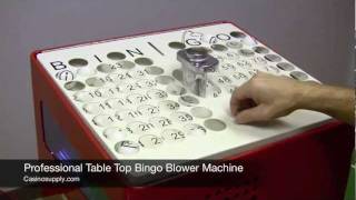 Professional Table Top Bingo Blower Machine [upl. by Allenad]