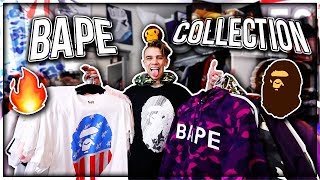 MY ENTIRE BAPE COLLECTION CLOTHESACCESSORIES [upl. by Colvert]