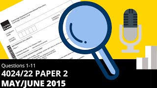 OLevel Math D May June 2015 Paper 2 402422 [upl. by Jones]