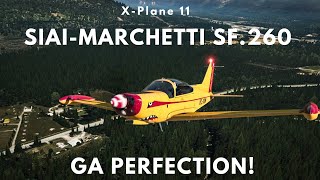 XPlane 11  SIAIMarchetti SF260  GA Perfection [upl. by Milburt223]