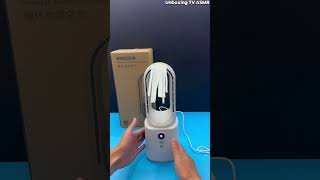 Leafless spray fan  circulating humidified air rechargeable USB fan unboxing handheldfan [upl. by Paulie600]