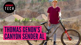 Thomas Genons 2020 Canyon Sender AL Freeride Bike  GMBN Tech Pro Bike Check [upl. by Yeznil378]