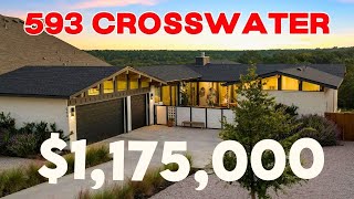 Mid Century Custom Home for sale at 593 Crosswater Lane Dripping Springs Texas [upl. by Nnailuj530]