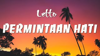 Letto  Permintaan Hati Lirik Video [upl. by Uoliram]