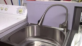 Installing a Utility Sink in the Garage Part 2 [upl. by Lewls]