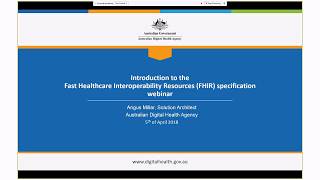 Introduction to the FHIR specification Part 1 Webinar Review [upl. by Shiau]