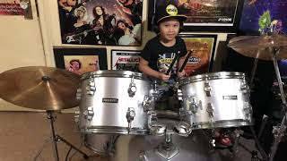 6yr old upgraded to a full size Maxtone drum kit amp Sabian Crash amp Ride Cymbals [upl. by Arihsak]