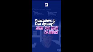 Pros amp Cons of Hiring Contractors for Your Agency [upl. by Oileve187]