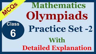 IMO  IOM Class 6 Math Olympiad MCQs  Practice set  2 [upl. by Karon]