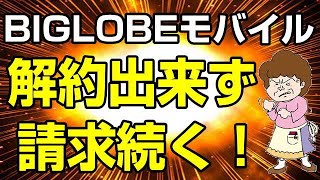 BIGLOBEモバイル 解約後もメルアド請求が続いて困ってます！ [upl. by Neerehs365]