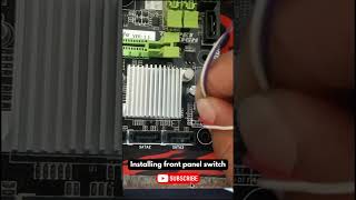 Installing front panel switch tutorial desktop installation youtubeshorts [upl. by Epoillac]