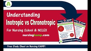 What are Cardiac Inotropic Chronotropic Medications NCLEX ICU Nursing KAMP [upl. by Aneema]