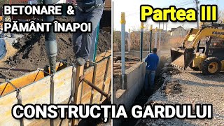 104 Constructie gard turnarea betonului si astuparea malurilor de pamant casapasiva passivehouse [upl. by Paolo947]