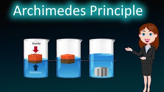 Archimedes Principle  3D animated explanation  class 9th  Gravitation [upl. by Egni281]