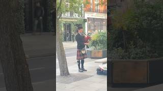 London Selfridges Scottish bagpipes london selfridges [upl. by Gibby]