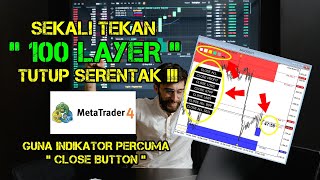 CARA PASANG CANDLE TIMER DAN CLOSE BUTTON PADA MT4  FOREX INDIKATOR INDICATORS  FOREX TRADING [upl. by Ayama292]