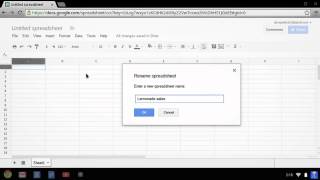 Chromebook How to create and edit a spreadsheet [upl. by Siol]