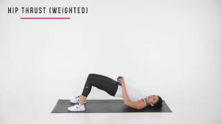 How to do a Weighted Hip Thrust I Sexyfit Coaching [upl. by Descombes]