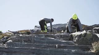 Sherpas building a new hiking path to Skoghorn in Hemsedal Norway [upl. by Carie722]