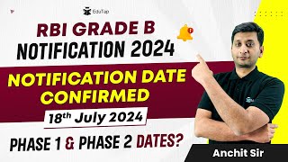 RBI Grade B 2024 Notification  RBI Grade B Expected Exam Date  RBI Recruitment  RBI Latest Update [upl. by Nelo]