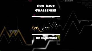 Fun Satisfying GD Geometry Dash Wave Challenge geometrydash gd gdlevels [upl. by Placida]