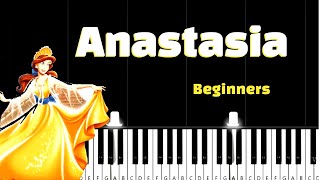 Anastasia  Once Upon A December  Very Easy Piano Tutorial [upl. by Phira351]