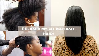 RELAXED MY 4C NATURAL HAIR 2 YEARS AFTER BIG CHOP  10 YEAR NATURAL HAIR JOURNEY IS OVER [upl. by Ydisahc]