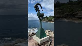 Fortitude sculpture Yuko Takahashi  Sculpture by the Sea Bondi 2024 Sydney Australia [upl. by Ecienahs]