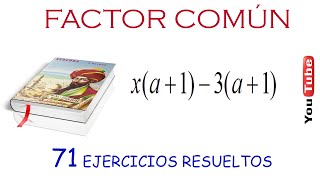 Factor Común Monomio y Polinomio  EJERCICIO 41 [upl. by Ventre]