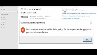 How To Fix Windows Cannot Access The Specified Device Error Resolving Network Adapter Issues [upl. by Abraham]