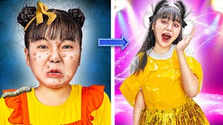 Poor Kid Vs Rich Kid At Makeover Contest  Funny Stories About Baby Doll Family [upl. by Hurty]