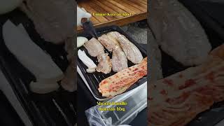 Shovel handle korean bbq kroeanbbq koreafoods porkbelly [upl. by Idonah163]