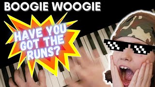 Boogie Woogie Piano  Learn how to play Runs  Easy Beginners Lesson [upl. by Enavi353]