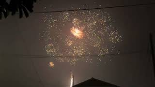 New Year’s Fireworks on Ewa Beach Road 12312023 into 01012024 [upl. by Ferreby57]