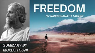 Freedom poem by Rabindranath TagoreSummary amp Explanation [upl. by Roselba]