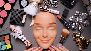 ASMR 🎁 Festive Smokey Makeup on Mannequin Whispered [upl. by Itnahsa290]