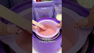 Silicone wax pot makes it easy 😍 yeelen yeelenwax waxingkit waxing hardwax waxbeads asmr [upl. by Craddock]