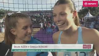 BuenosAires2018 La palabra de las campeonas olímpicas Aizen y Bonomi [upl. by Eidnarb]