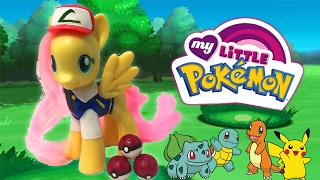 Custom POKEMON TRAINER FLUTTERSHY PONY My Little Pony MLP Tutorial [upl. by Gothurd]