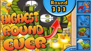 Bloons TD Battles WORLD RECORD  Round 333 [upl. by Fleece]