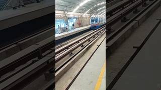 NoaparaAirport Metro Trial Run viralvideo youtubeshorts kolkata metro indianrailways enjoy [upl. by Bollinger]