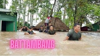 Heavy Flooding in Northern Cambodia Battambang Banteay Meanchey and Poipet Affected flood khmer [upl. by Ociral]