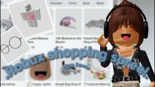 Robux shopping spree Roblox roblox [upl. by Aillicsirp143]