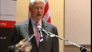 President Bill Clinton addresses INTI students Part 1 [upl. by Trik]