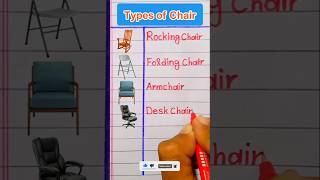 Chairs Name in EnglishTypes of Chairs in EnglishKinds of Chairs [upl. by Revned380]