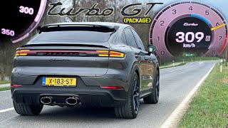 2024 Porsche Cayenne TURBO GT Package 739HP  0309KMH Acceleration amp TOP SPEED on AUTOBAHN [upl. by Anehs468]