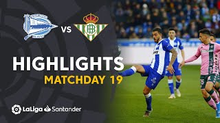 Highlights Deportivo Alavés vs Real Betis 11 [upl. by Intisar]