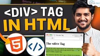 HTML DIV Tag Tutorial How to Use Position amp Style Div Elements Full Guide in Hindi  HTML amp CSS [upl. by Allimac]