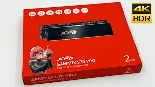 XPG Gammix S70 Pro PCIe Gen4 x4 M2 2280 SSD 2TB Read up to 7400MBs  Write up to 6800 MBs [upl. by Valiant]